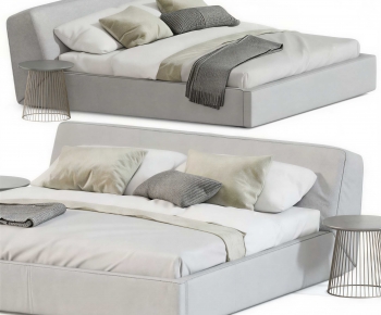 Modern Double Bed-ID:753952983