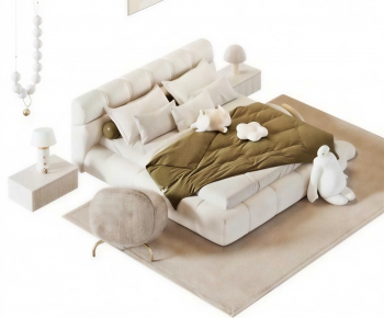 Modern Double Bed-ID:271771025