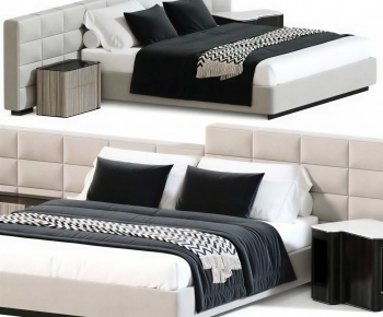 Modern Double Bed-ID:388561011