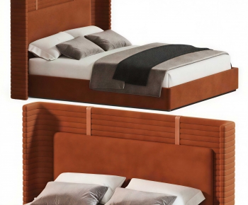 Modern Double Bed-ID:708985091