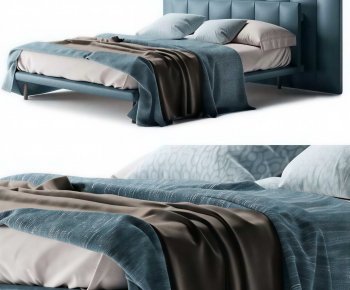 Modern Double Bed-ID:307138926