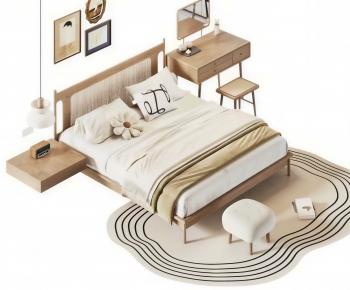 Modern Double Bed-ID:144400679