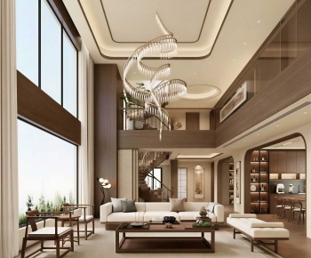 New Chinese Style A Living Room-ID:118812087