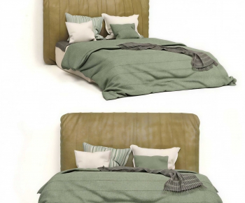 Modern Double Bed-ID:934844973