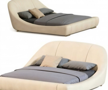 Modern Double Bed-ID:642870907
