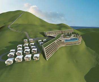 Modern Architectural Bird's-eye View Planning-ID:332701925