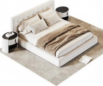 Modern Double Bed-ID:831896077