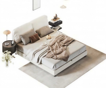 Modern Double Bed-ID:860311037