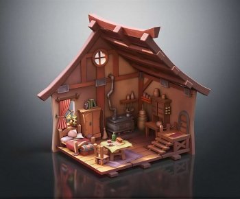 Modern Cartoon House-ID:920054914