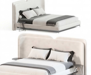 Modern Double Bed-ID:370820059