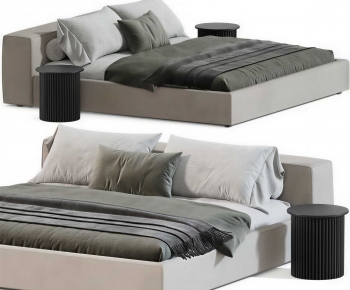 Modern Double Bed-ID:914247041