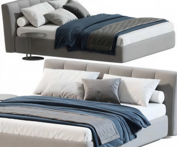 Modern Double Bed-ID:387640007