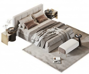 Modern Double Bed-ID:585239894