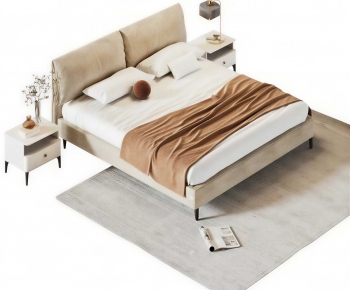 Modern Double Bed-ID:455705885