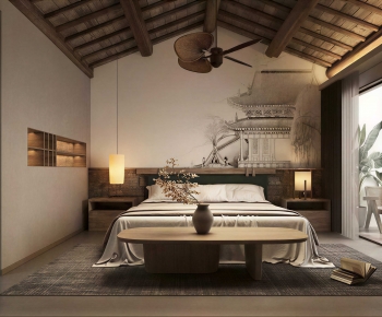 New Chinese Style Bedroom-ID:974234106