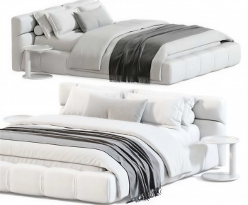 Modern Double Bed-ID:604187015