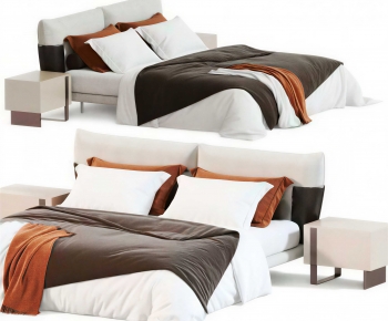 Modern Double Bed-ID:658670901