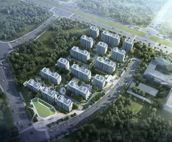 Modern Architectural Bird's-eye View Planning-ID:222326995