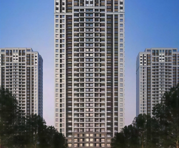 Modern Residential Building-ID:649602895