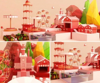 Modern Cartoon House-ID:367929919