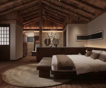 New Chinese Style Bedroom-ID:347352038