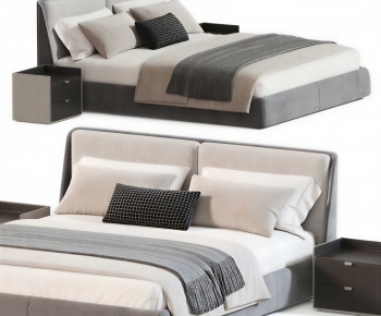 Modern Double Bed-ID:949651968