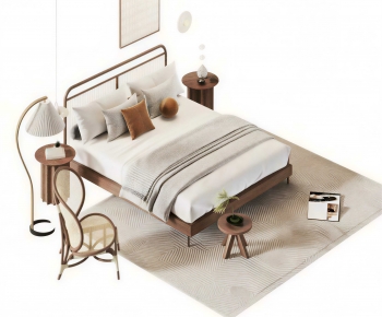 Modern Double Bed-ID:455666071