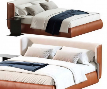 Modern Double Bed-ID:101908921