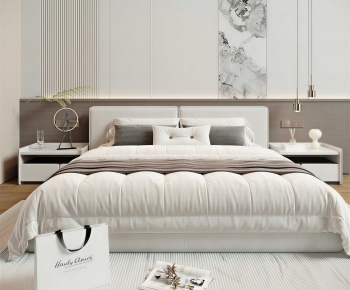 Modern Double Bed-ID:793731934