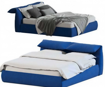 Modern Double Bed-ID:591620922