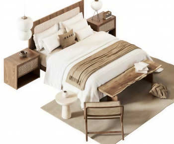 Modern Double Bed-ID:821739911
