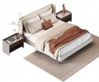 Modern Double Bed-ID:660197022