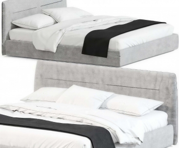 Modern Double Bed-ID:785490998