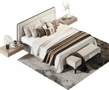 New Chinese Style Double Bed-ID:407809973