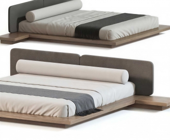 Modern Double Bed-ID:902163036