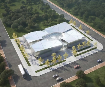 Modern Architectural Bird's-eye View Planning-ID:983346946