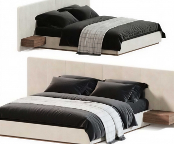 Modern Double Bed-ID:847620965