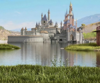 European Style Appearance Of Commercial Building-ID:857374917