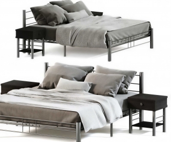 Modern Double Bed-ID:444197896