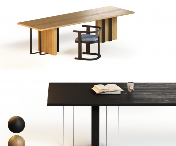 Modern Computer Desk And Chair-ID:964657072