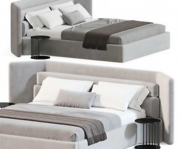 Modern Double Bed-ID:596713077