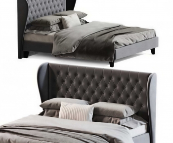 Modern Double Bed-ID:213279965