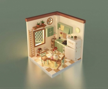 Modern Cartoon House-ID:326399097