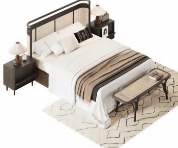 Modern Double Bed-ID:560796023