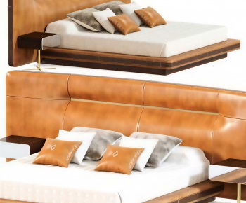 Modern Double Bed-ID:393646965