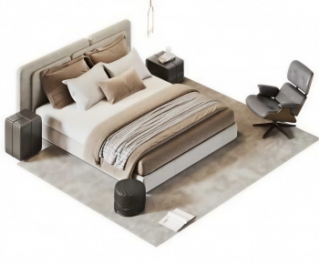 Modern Double Bed-ID:634172927