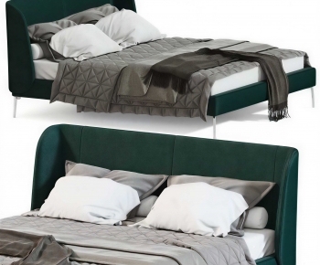 Modern Double Bed-ID:838429999