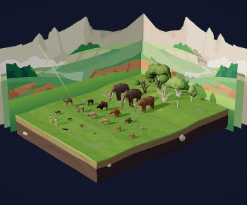 Modern Cartoon House-ID:720493082