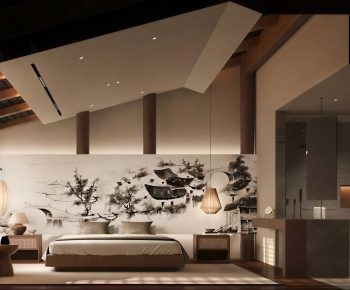 New Chinese Style Bedroom-ID:641613014