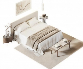 Modern Double Bed-ID:942229038